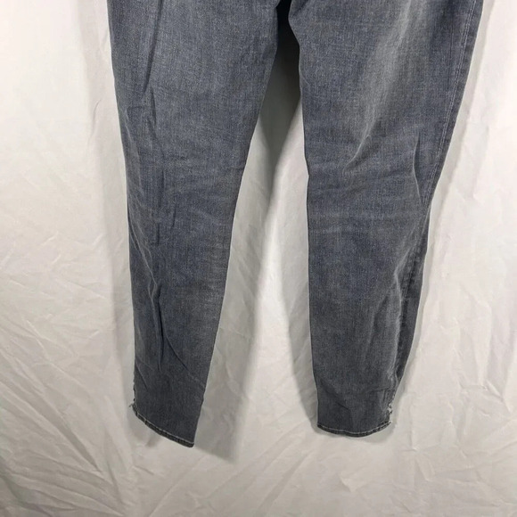 Lucky Brand Jeans 10 30L Black Mid Rise Ava Skinny Cotton Blend Button Zip - Picture 10 of 12